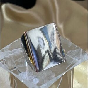 Men’s Bold Silver Plated Statement Ring